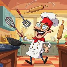 Cartoon chef.